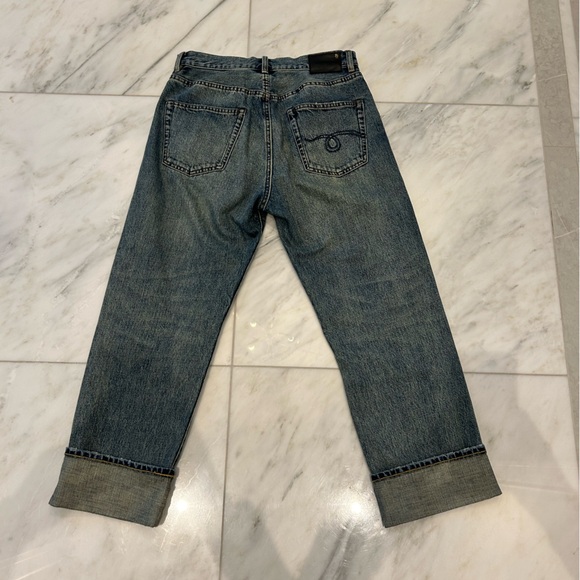 R13 X-Boyfriend BF Jeans in Clinton Blue size 23 - Picture 5 of 11